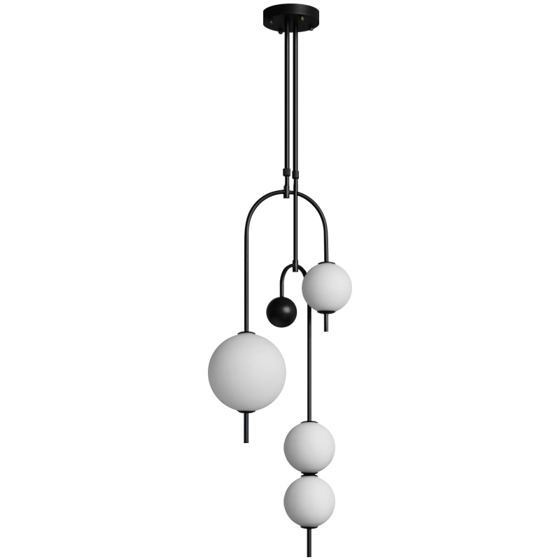 Люстра Balance Beads Черный Белый Люстра Balance Beads Черный Белый в Барнауле | Loft Concept