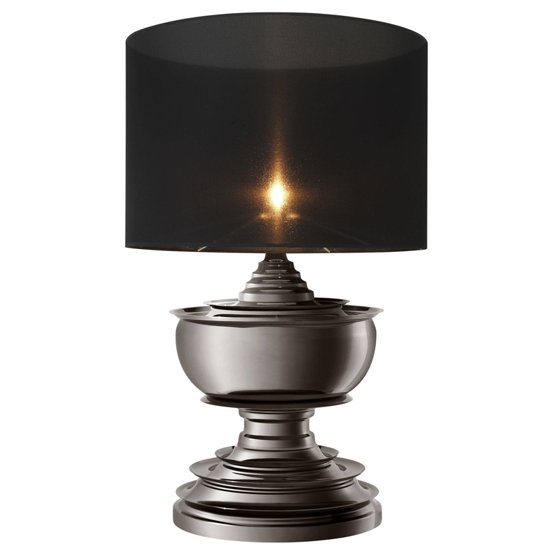 Настольная лампа Eichholtz Table Lamp Pagoda Black nickel Темный никель Черный Настольная лампа Eichholtz Table Lamp Pagoda Black nickel Темный никель Черный в Барнауле | Loft Concept