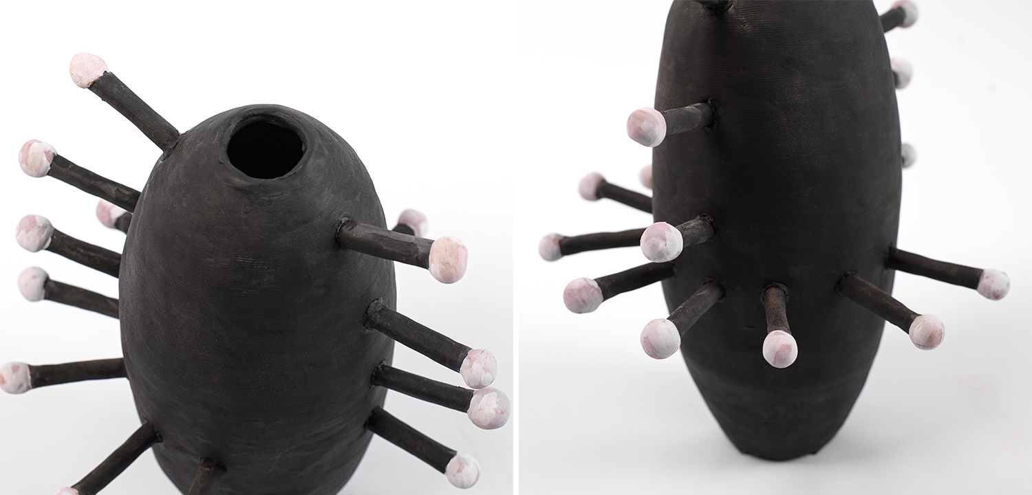 Ваза Kwanza Round Spikes Vase - фото