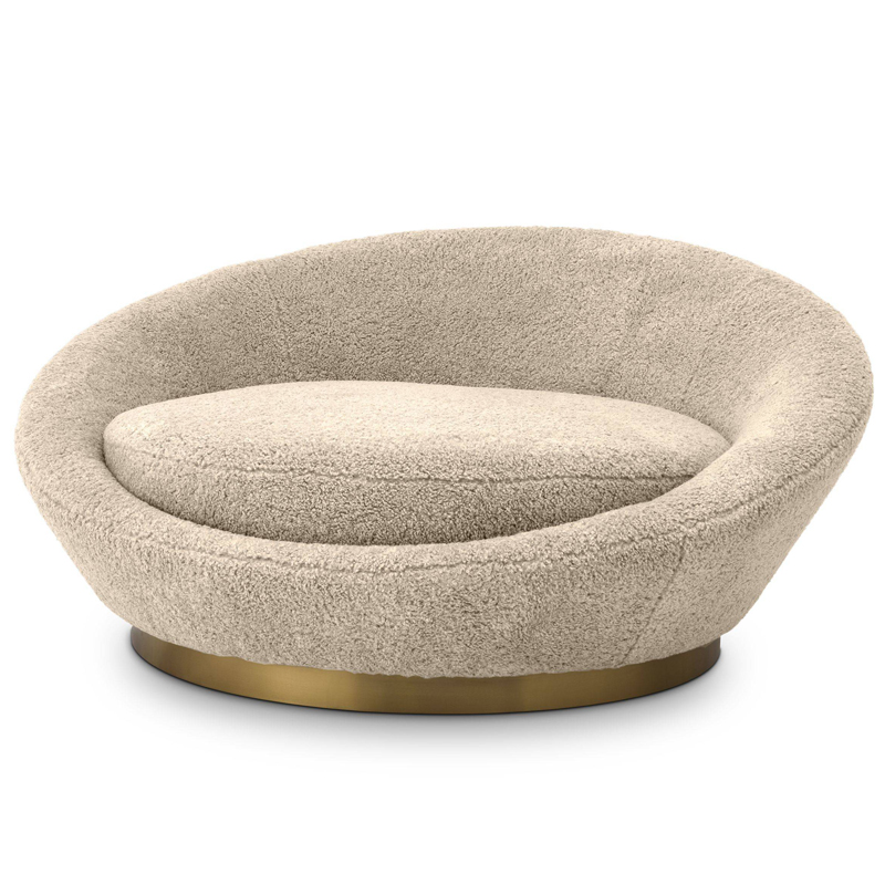 Диван Eichholtz Sofa Duardo Песочный Латунь в Барнауле | Loft Concept 