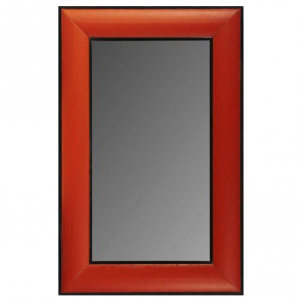 Зеркало настенное Leather Lux Mirror Square Red Красный Зеркало настенное Leather Lux Mirror Square Red Красный в Барнауле | Loft Concept