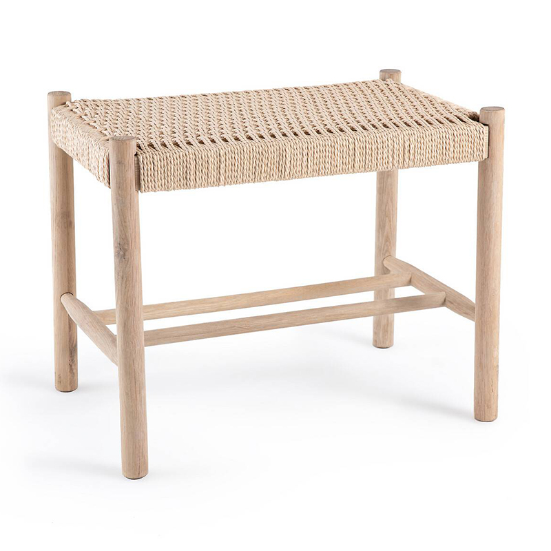 Банкетка Enzo Wicker Beige Banquet mini Бежевый Банкетка Enzo Wicker Beige Banquet mini Бежевый в Барнауле | Loft Concept