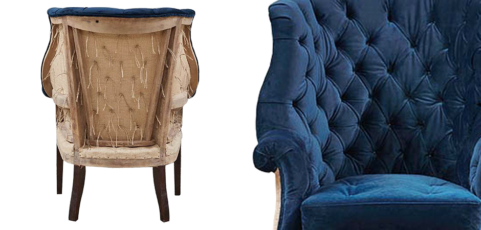 Кресло Gamilton Armchair Blue - фото №1