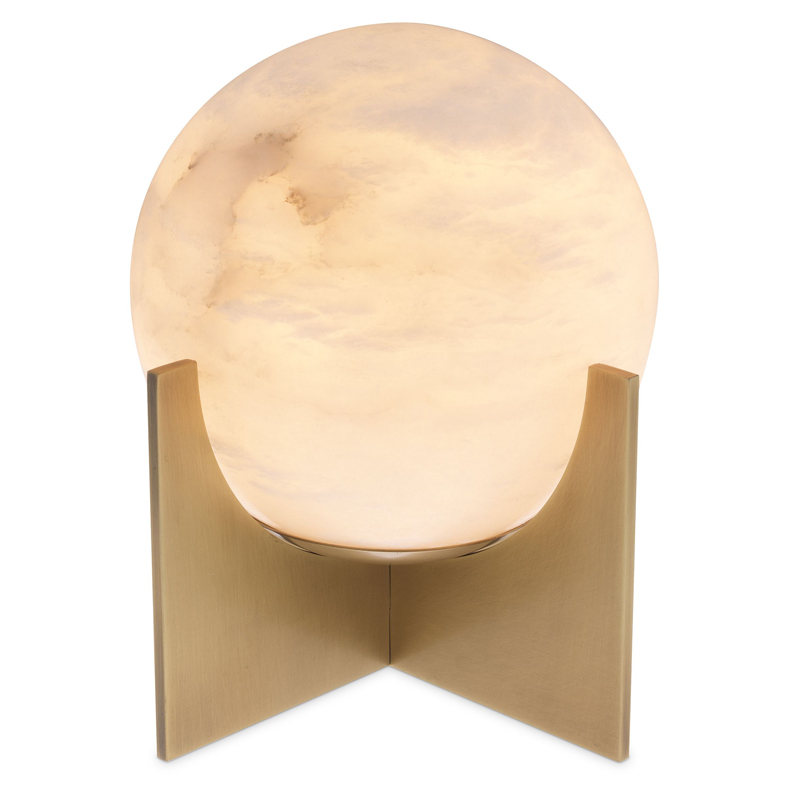 Настольная лампа Eichholtz Table Lamp Scorpios S Латунь Античная полированная Белый Настольная лампа Eichholtz Table Lamp Scorpios S Латунь Античная полированная Белый в Барнауле | Loft Concept