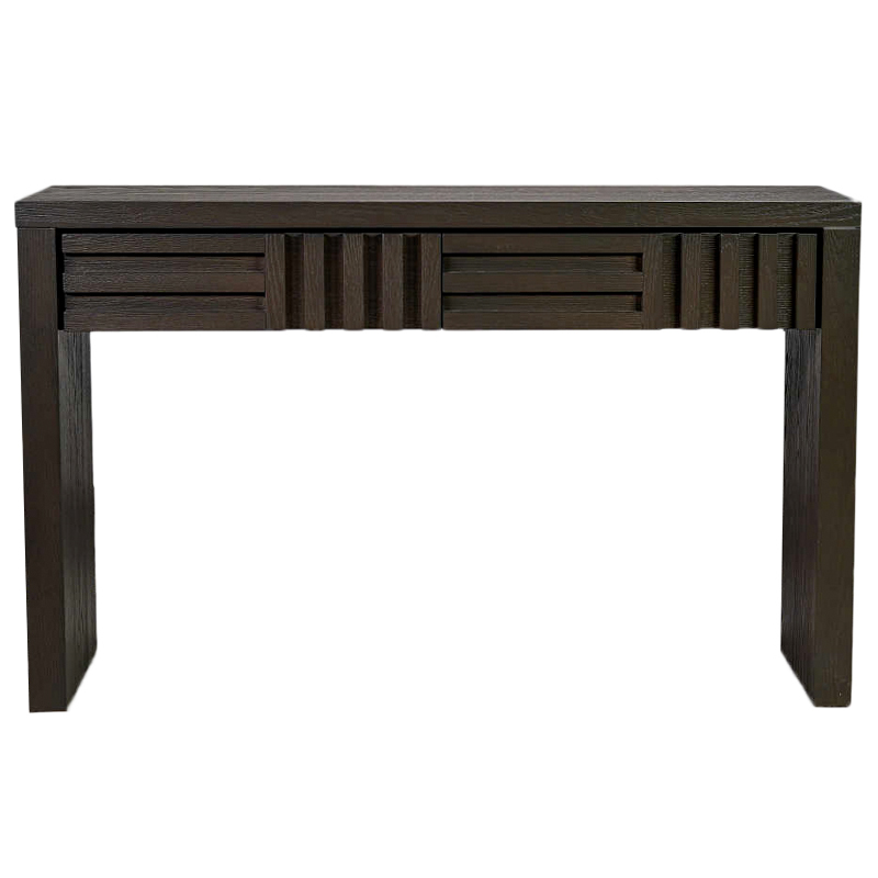 Консоль с двумя ящиками Wooden Rails Коричневый Консоль с двумя ящиками Wooden Rails Коричневый в Барнауле | Loft Concept