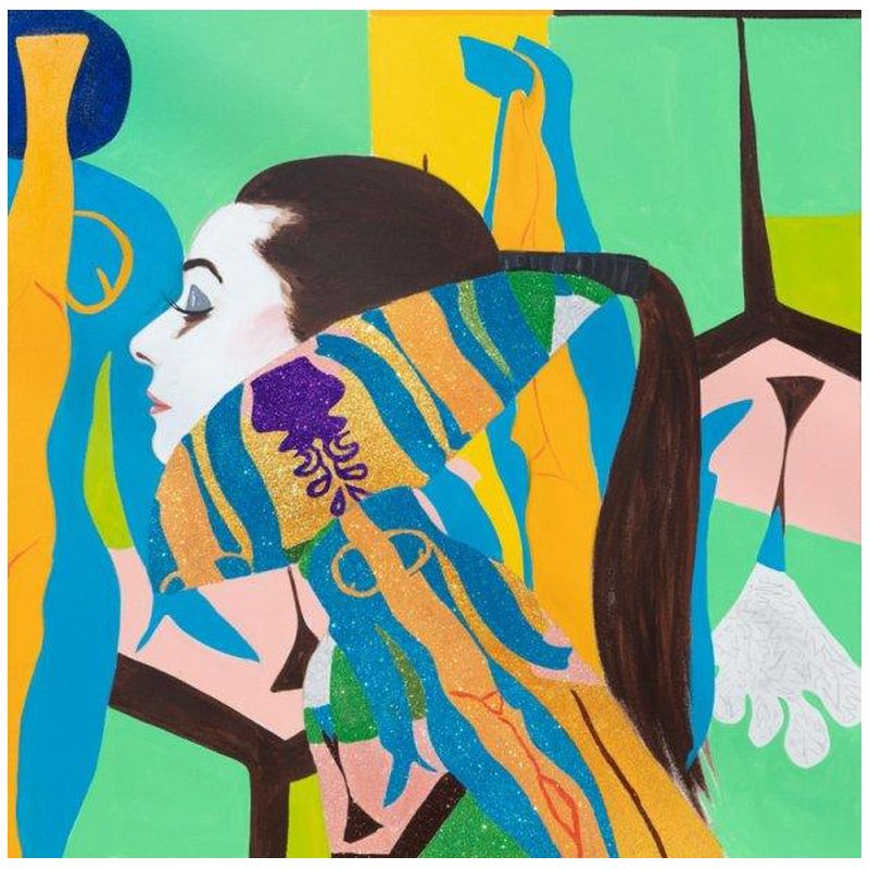 Картина She Dreamed of Matisse in Blue, Green, and Yellow Мульти Картина She Dreamed of Matisse in Blue, Green, and Yellow Мульти в Барнауле | Loft Concept