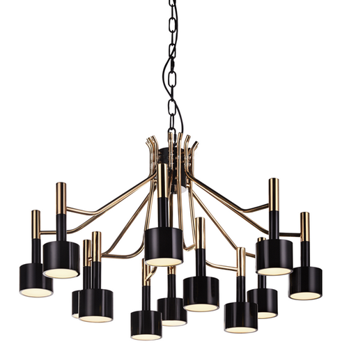 Люстра Delightfull Ella Suspension Selightfull Глянцевое золото Черный Белый Люстра Delightfull Ella Suspension Selightfull Глянцевое золото Черный Белый в Барнауле | Loft Concept