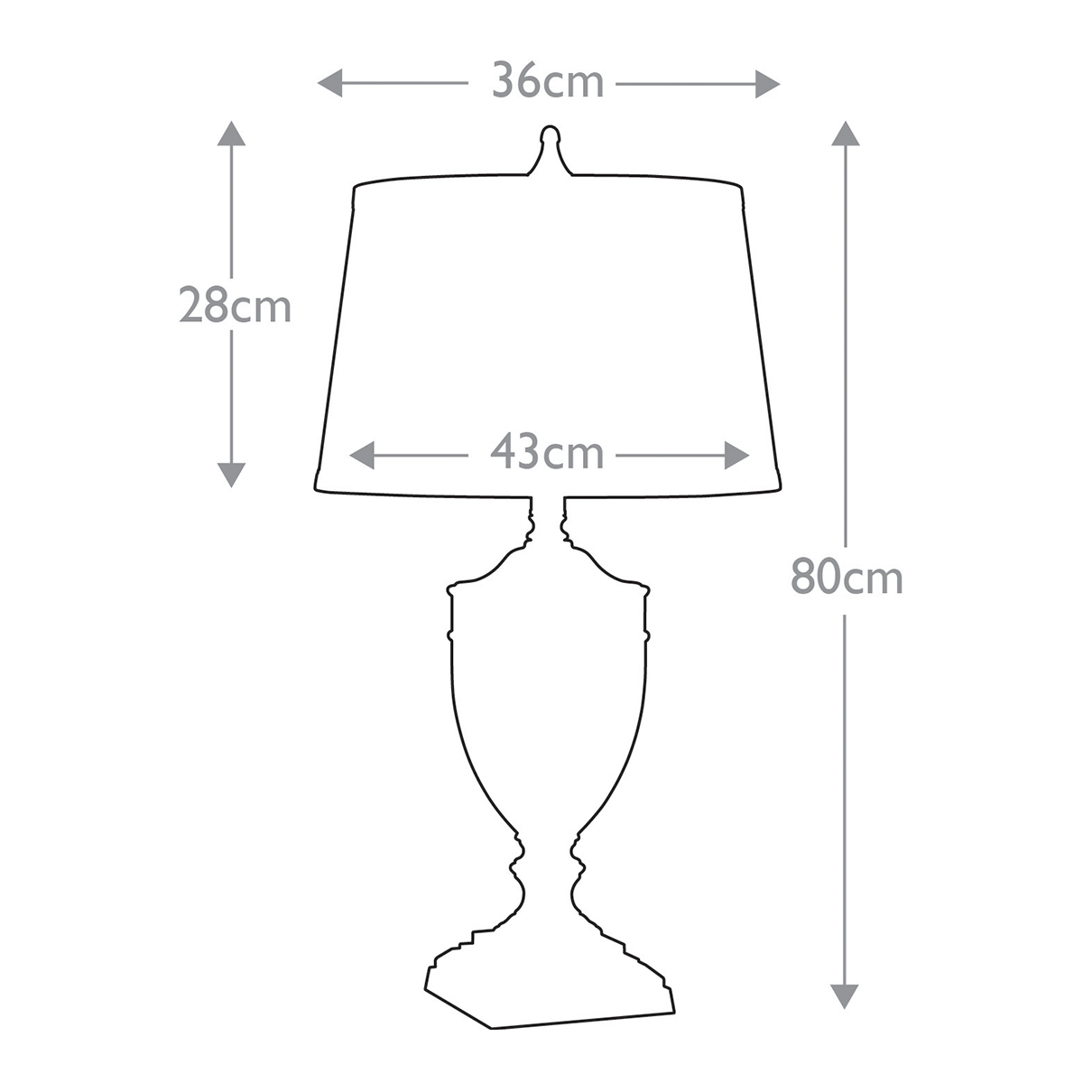 Настольная лампа со тканевым абажуром и прозрачным ребристым стеклянным основанием Quoizel в Барнауле
