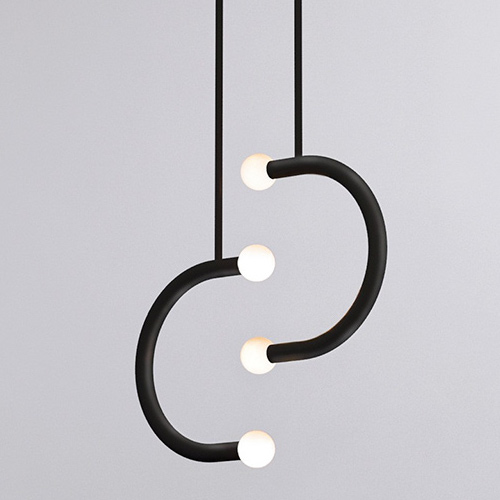 Подвесной светильник Bower Studios Double Pendant C Lights Черный Подвесной светильник Bower Studios Double Pendant C Lights Черный в Барнауле | Loft Concept