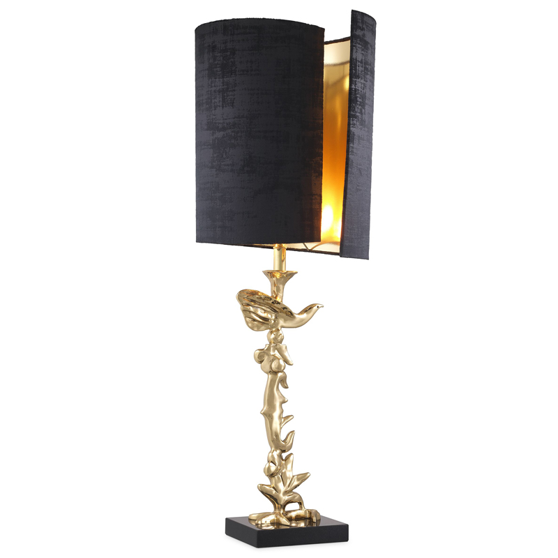 Настольная лампа Eichholtz Table Lamp Aras Латунь Черный Настольная лампа Eichholtz Table Lamp Aras Латунь Черный в Барнауле | Loft Concept