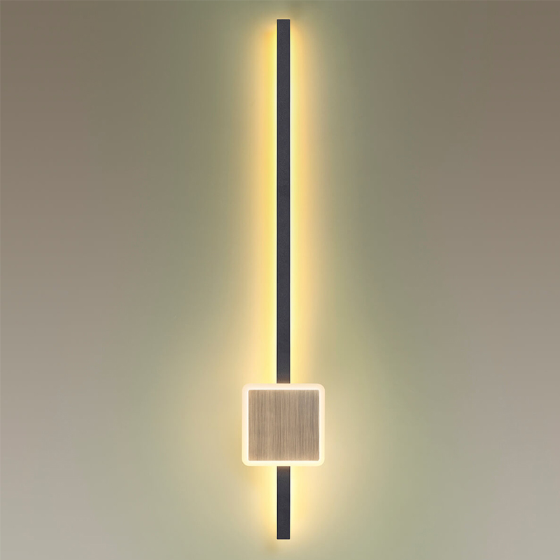 Бра Barrette Square Sconce 70 Черный Античная Бронза в Барнауле | Loft Concept 