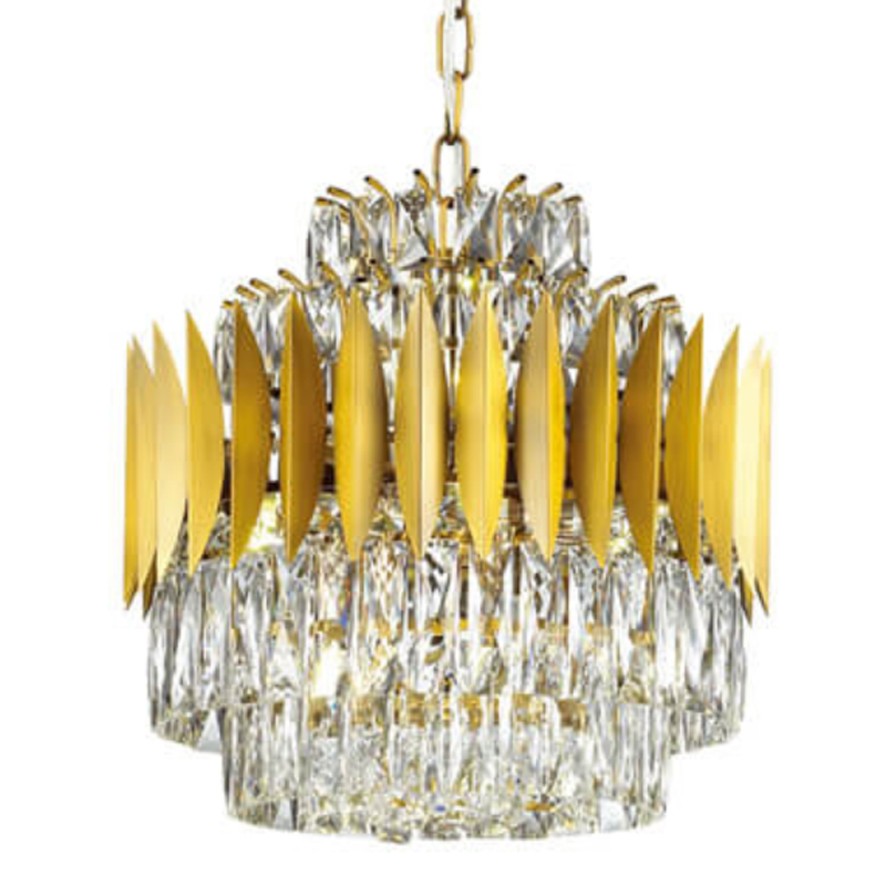 Люстра KEBO KING CHANDELIER 45 Латунь Прозрачное Стекло Люстра KEBO KING CHANDELIER 45 Латунь Прозрачное Стекло в Барнауле | Loft Concept