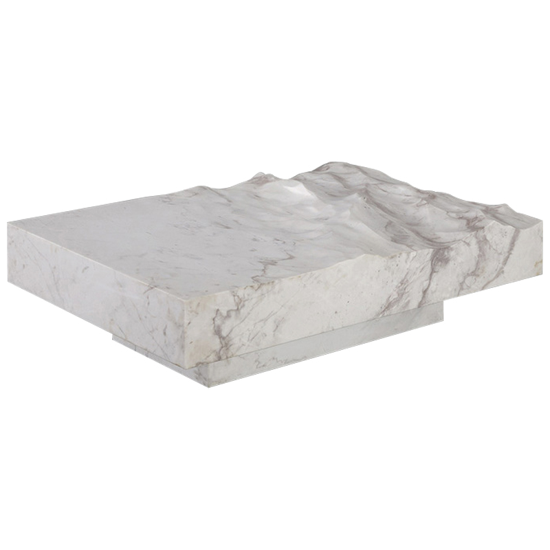 Дизайнерский журнальный стол Mathieu Lehanneur Sculpts Ocean Memories Square White Белый Мрамор Bianco Дизайнерский журнальный стол Mathieu Lehanneur Sculpts Ocean Memories Square White Белый Мрамор Bianco в Барнауле | Loft Concept