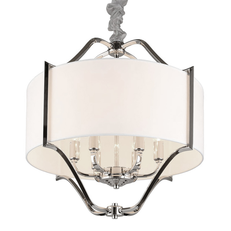 Люстра Mandeville Chandelier Белый Хром Люстра Mandeville Chandelier Белый Хром в Барнауле | Loft Concept