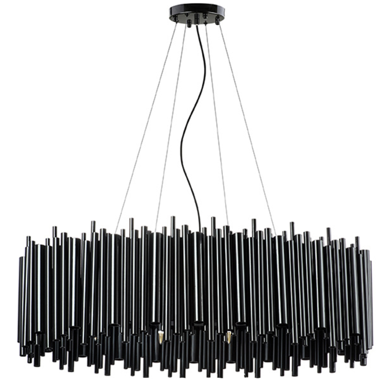 Люстра Delightfull Brubeck Chandelier Black Oval Люстра Delightfull Brubeck Chandelier Black Oval в Барнауле | Loft Concept