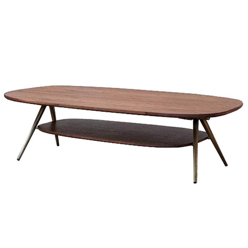 Кофейный стол Killigrew Coffee Table Орех Золотой в Барнауле | Loft Concept 