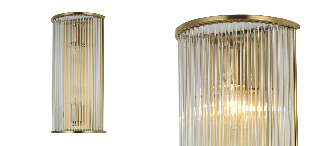 Бра с плафоном из стеклянных трубочек Revolve - фото