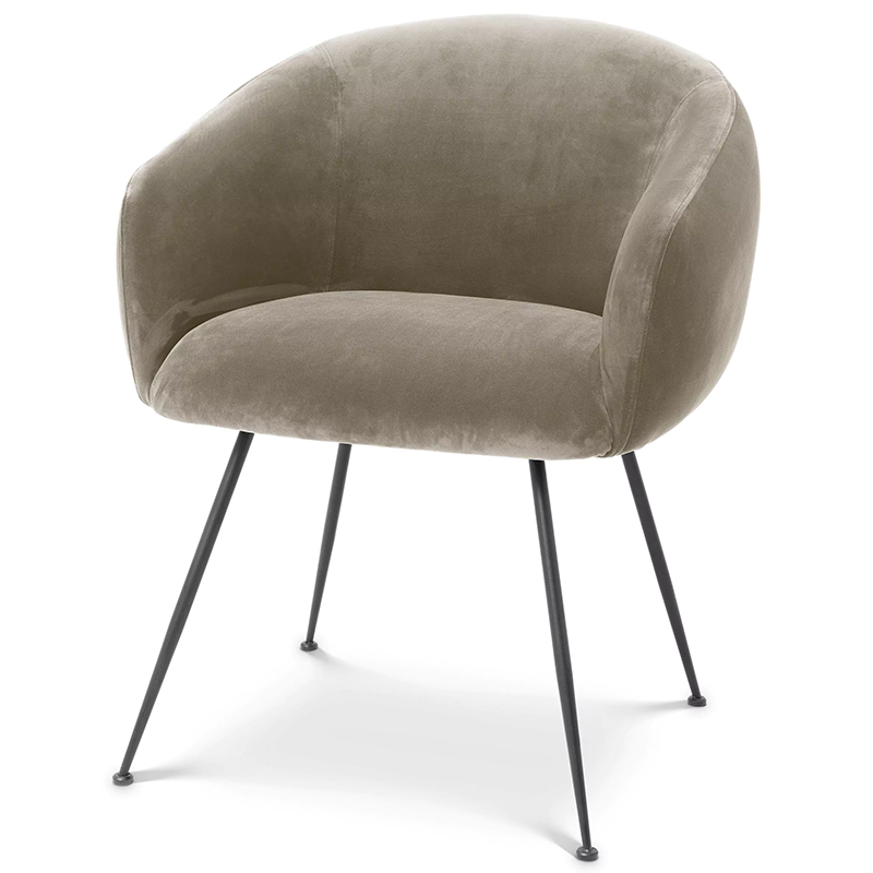 Стул Eichholtz Dining Chair Elbury Beige Бежевый Черный Стул Eichholtz Dining Chair Elbury Beige Бежевый Черный в Барнауле | Loft Concept