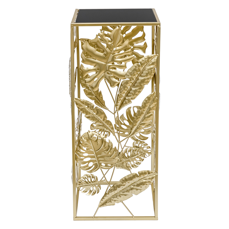 Подставка Tropical Gold Leaves Stand S Золотой Черный Подставка Tropical Gold Leaves Stand S Золотой Черный в Барнауле | Loft Concept