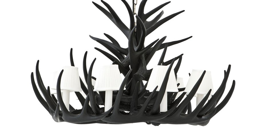 Люстра Eichholtz Chandelier Horn Highlands Black - Loft-Concept в Барнауле