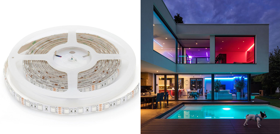 Светодиодная влагозащищенная лента 14,4W/m 60LED/m 5050SMD разноцветная 5M Светодиодная влагозащищенная лента 14,4W/m 60LED/m 5050SMD разноцветная 5M - Loft-Concept в Барнауле