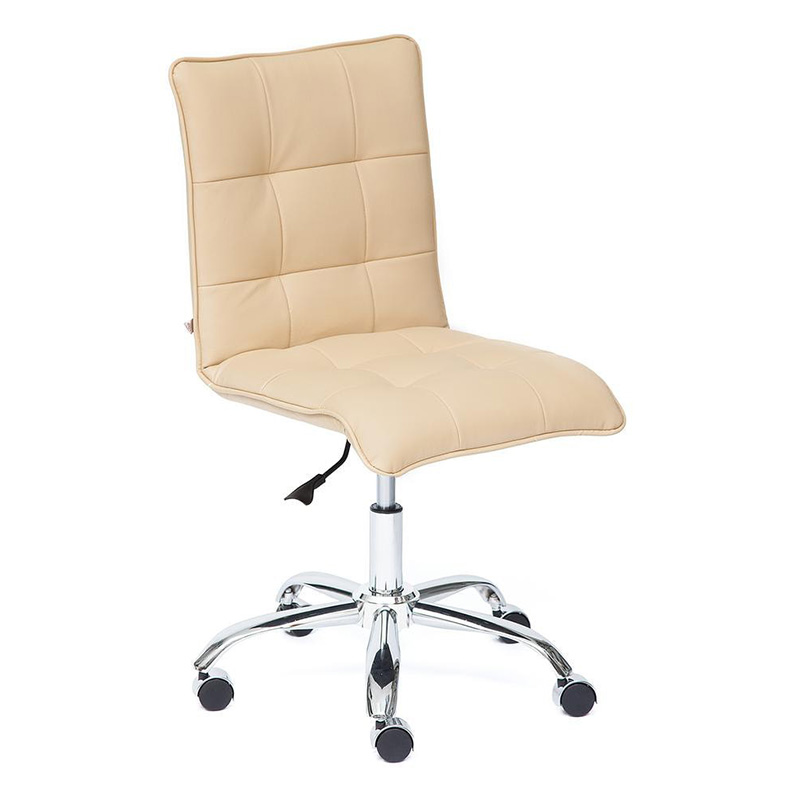 Кресло Deborah eco-leather beige Бежевый Хром Кресло Deborah eco-leather beige Бежевый Хром в Барнауле | Loft Concept