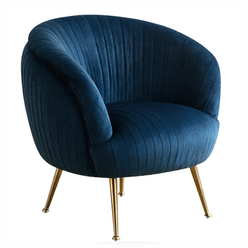 Кресло SOUFFLE CHAIR B Синий Глянцевое золото Кресло SOUFFLE CHAIR B Синий Глянцевое золото в Барнауле | Loft Concept