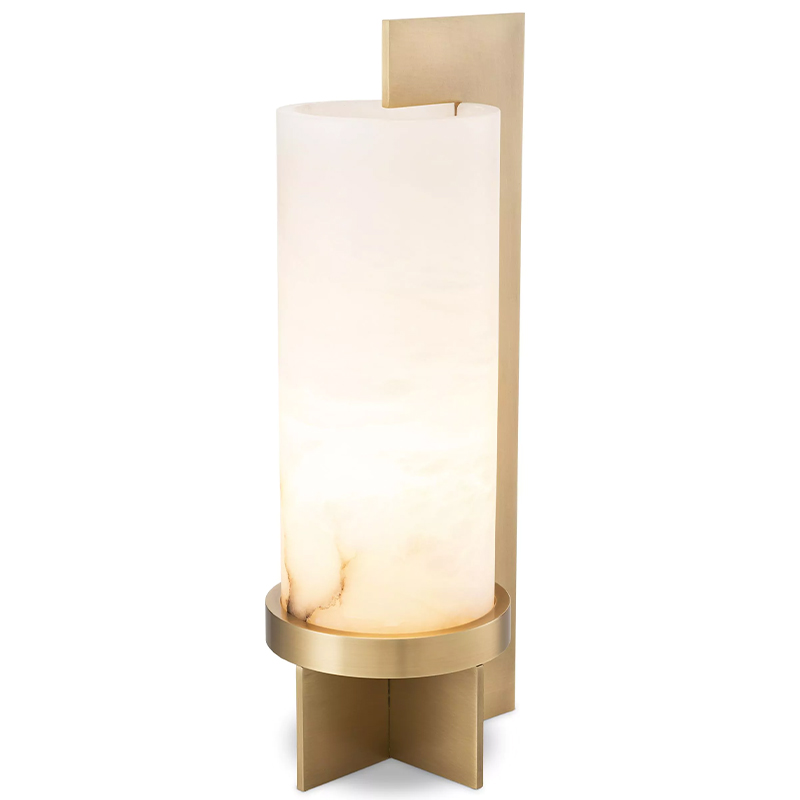Настольная лампа Eichholtz Table Lamp Atilla Латунь Белый Настольная лампа Eichholtz Table Lamp Atilla Латунь Белый в Барнауле | Loft Concept