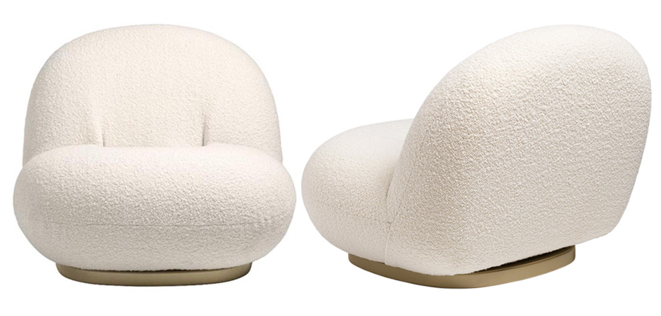 Кресло Pacha lounge chair ivory Кресло Pacha lounge chair ivory - Loft-Concept в Барнауле