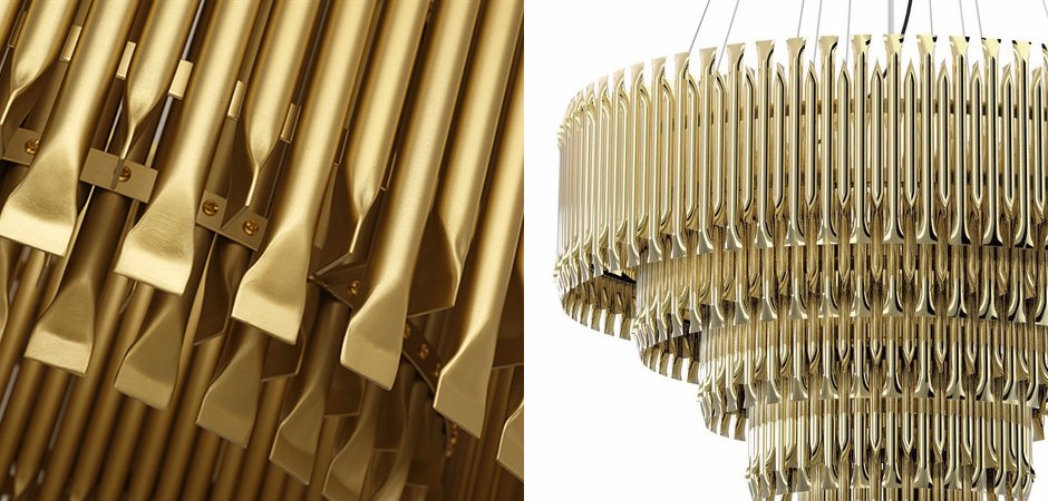 Люстра MATHENY CHANDELIER 5 SUSPENSION by DELIGHTFULL Gold Люстра MATHENY CHANDELIER 5 SUSPENSION by DELIGHTFULL Gold - Loft-Concept в Барнауле