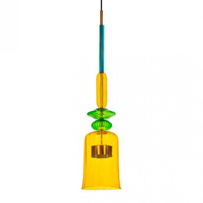 Светильник Flauti Yellow Green D16 см Голубой Зеленый Желтый Светильник Flauti Yellow Green D16 см Голубой Зеленый Желтый в Барнауле | Loft Concept