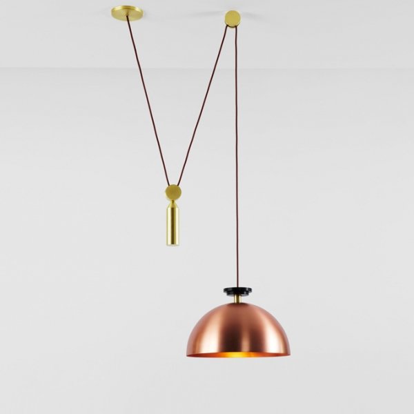 Подвесной светильник Shape up Pendant Hemisphere Copper Латунь Медь Подвесной светильник Shape up Pendant Hemisphere Copper Латунь Медь в Барнауле | Loft Concept