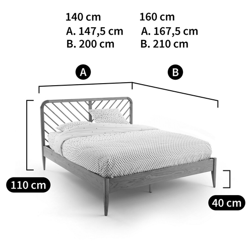 Кровать из массива дуба Reyer Oak Bed Кровать из массива дуба Reyer Oak Bed в Барнауле