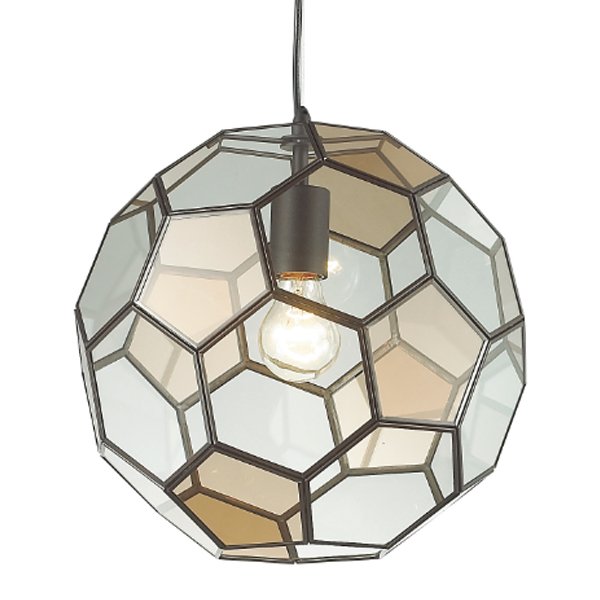Подвесной светильник Glass & Metal Cage Pendant Globe Multi Прозрачное Стекло Янтарь (Amber) Черный Подвесной светильник Glass & Metal Cage Pendant Globe Multi Прозрачное Стекло Янтарь (Amber) Черный в Барнауле | Loft Concept