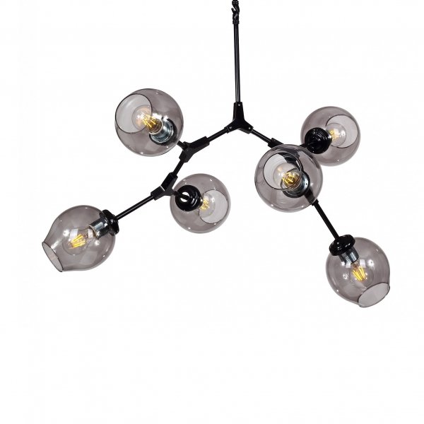 Люстра Branching Bubble Chandelier 6 Black Черный Люстра Branching Bubble Chandelier 6 Black Черный в Барнауле | Loft Concept