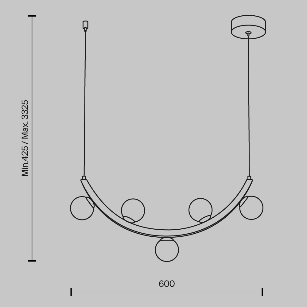 Люстра подвесная Ambre 3000К 12Вт в Барнауле