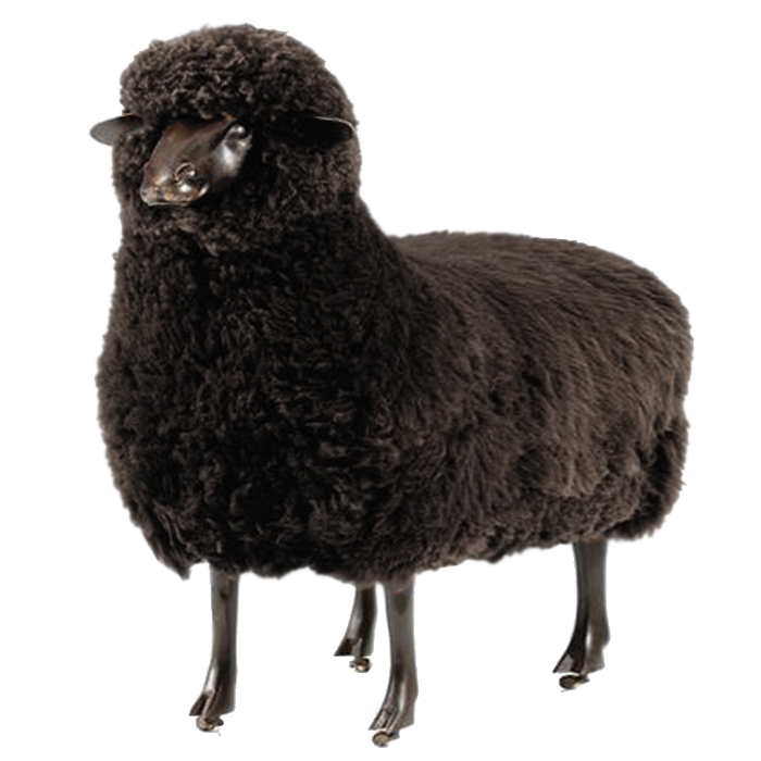 Пуф FRANCOIS-XAVIER LALANNE black Черный Графит Пуф FRANCOIS-XAVIER LALANNE black Черный Графит в Барнауле | Loft Concept