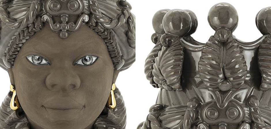 Ваза VASE MORO BIG LADY BLACK MUD Ваза VASE MORO BIG LADY BLACK MUD - Loft-Concept в Барнауле