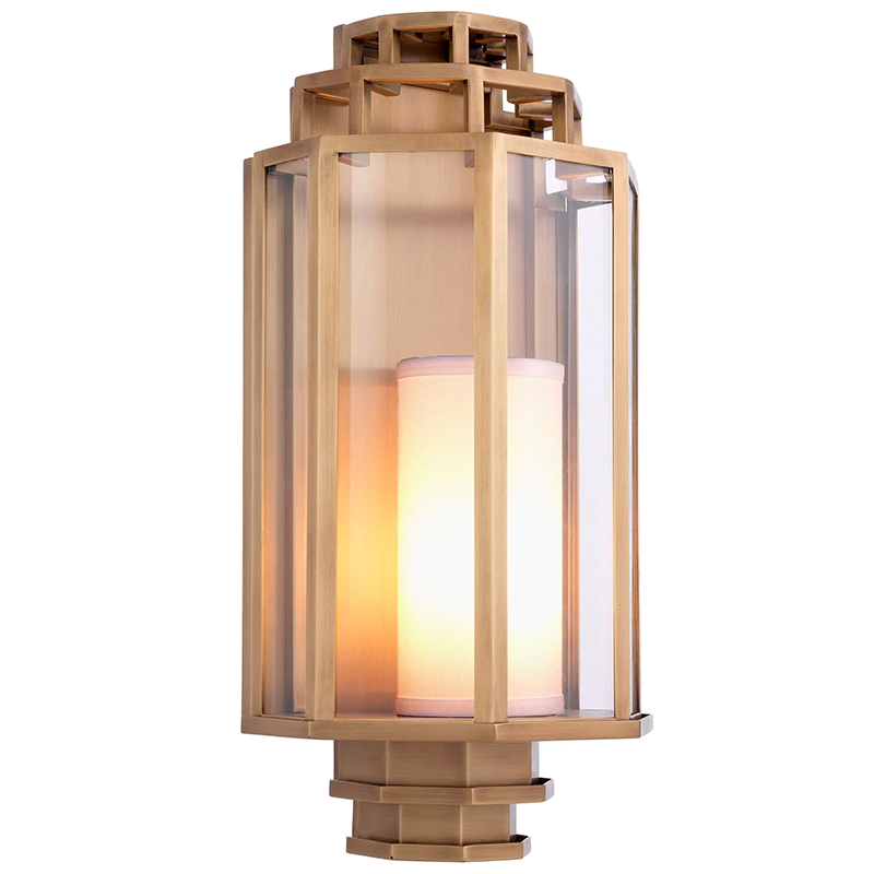 Бра Wall Lamp Monticello Brass Белый Латунь Прозрачное Стекло Бра Wall Lamp Monticello Brass Белый Латунь Прозрачное Стекло в Барнауле | Loft Concept