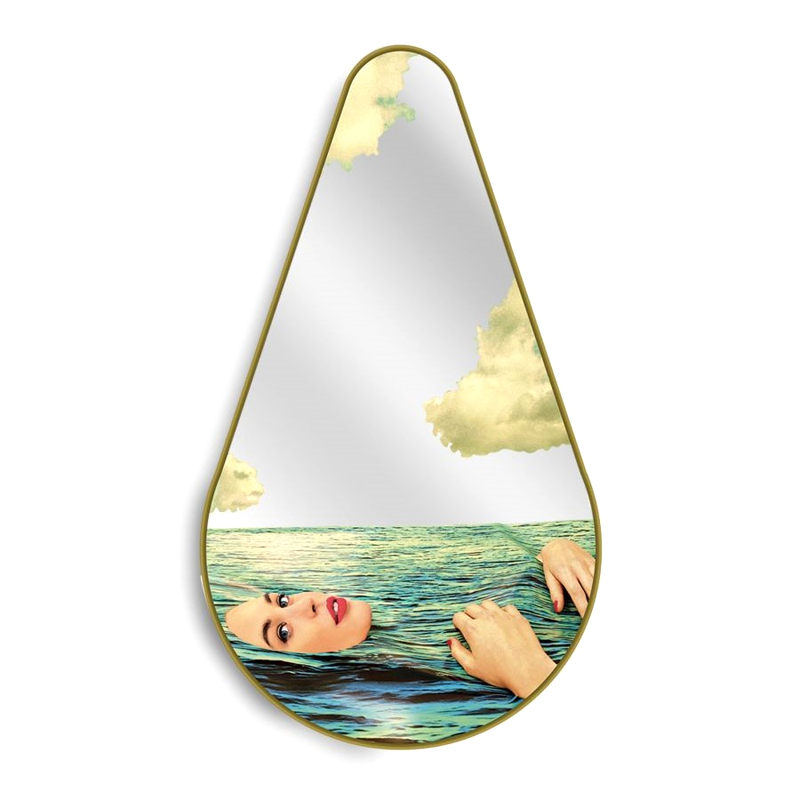 Зеркало Seletti Pear Sea Girl Золотой Зеркало Seletti Pear Sea Girl Золотой в Барнауле | Loft Concept