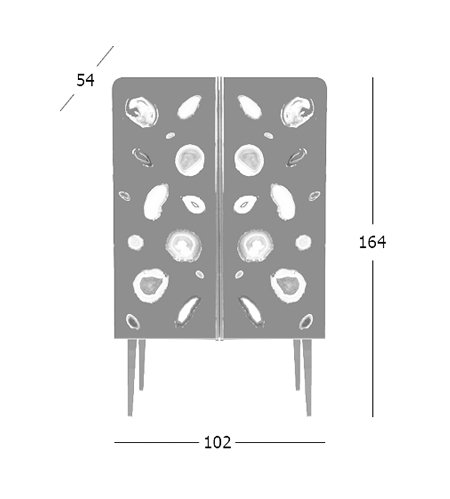 Patrick Naggar Gem Cabinet шкаф украшенный агатами Patrick Naggar Gem Cabinet шкаф украшенный агатами в Барнауле