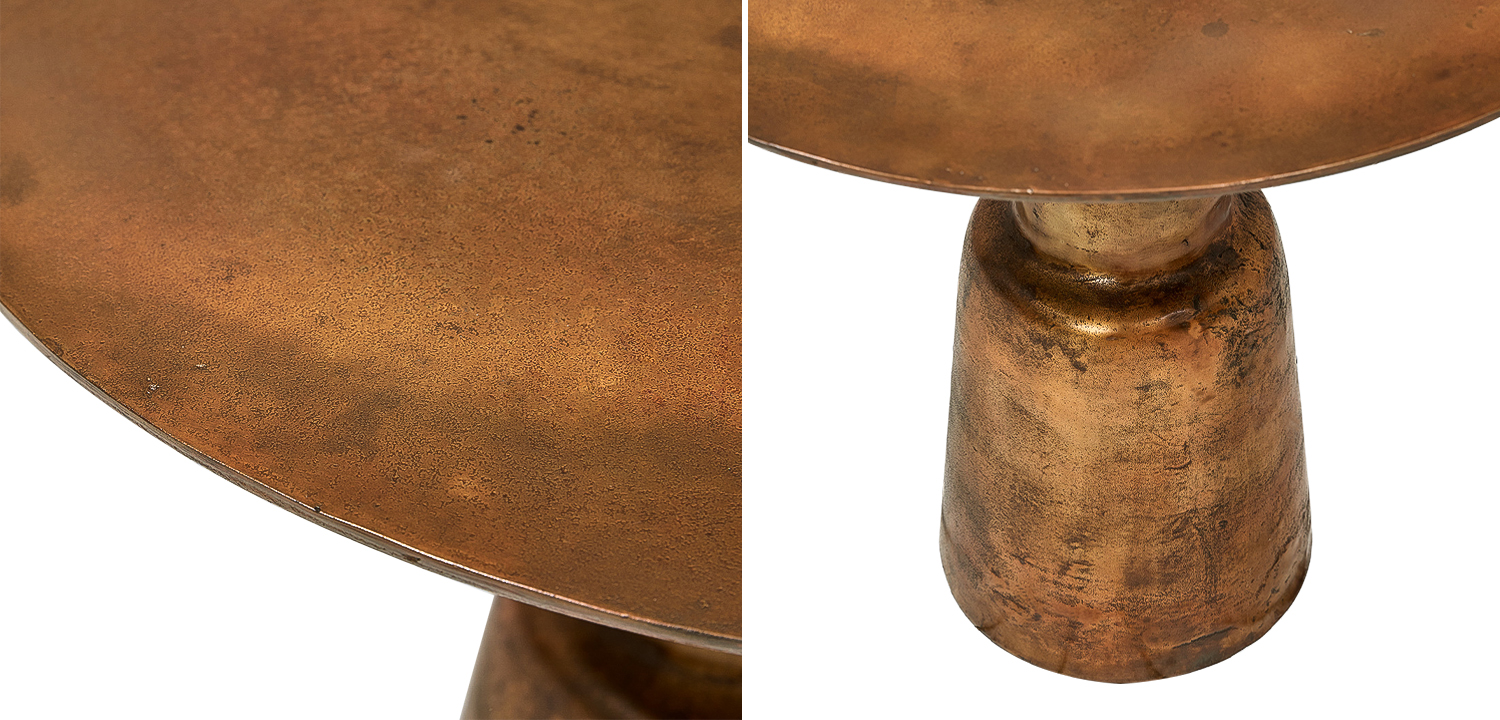 Обеденный стол Dining Table Round Vintage Copper - фото