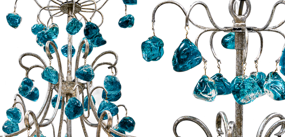 Люстра Crystal Blue Cupertino Chandelier Люстра Crystal Blue Cupertino Chandelier - Loft-Concept в Барнауле