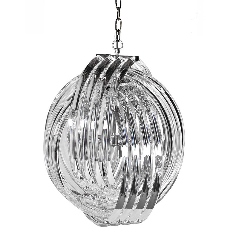 Люстра Retro FROZEN GLASS Chandelier Plexus Хром Люстра Retro FROZEN GLASS Chandelier Plexus Хром в Барнауле | Loft Concept