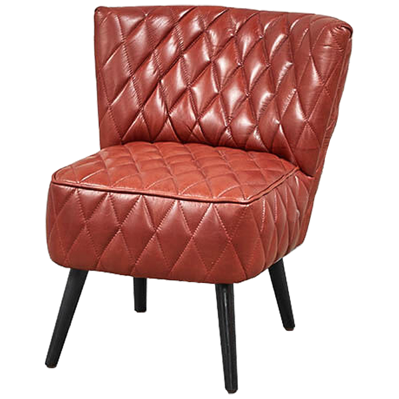 Кресло Rhombuses Upholstery Chair Малиновый (Crimson) Черный Кресло Rhombuses Upholstery Chair Малиновый (Crimson) Черный в Барнауле | Loft Concept