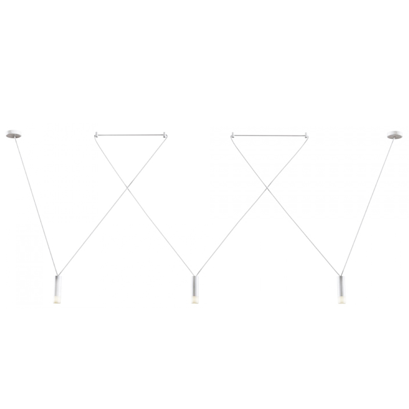 Wireflow LED White Suspension lam 3 патрона Белый Wireflow LED White Suspension lam 3 патрона Белый в Барнауле | Loft Concept
