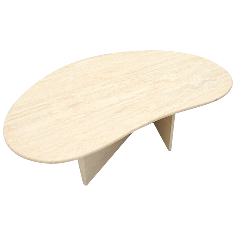 Кофейный стол Abi Travertine Coffee Table Бежевый Песочный в Барнауле | Loft Concept 