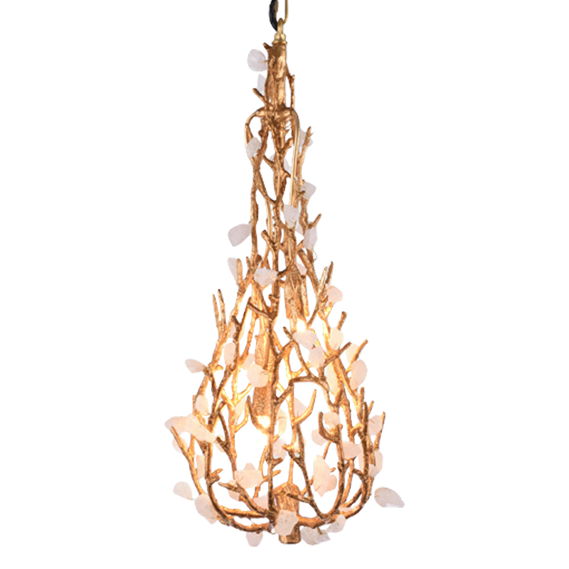 Люстра Gillis Chandelier Drop Золотой Белый Люстра Gillis Chandelier Drop Золотой Белый в Барнауле | Loft Concept