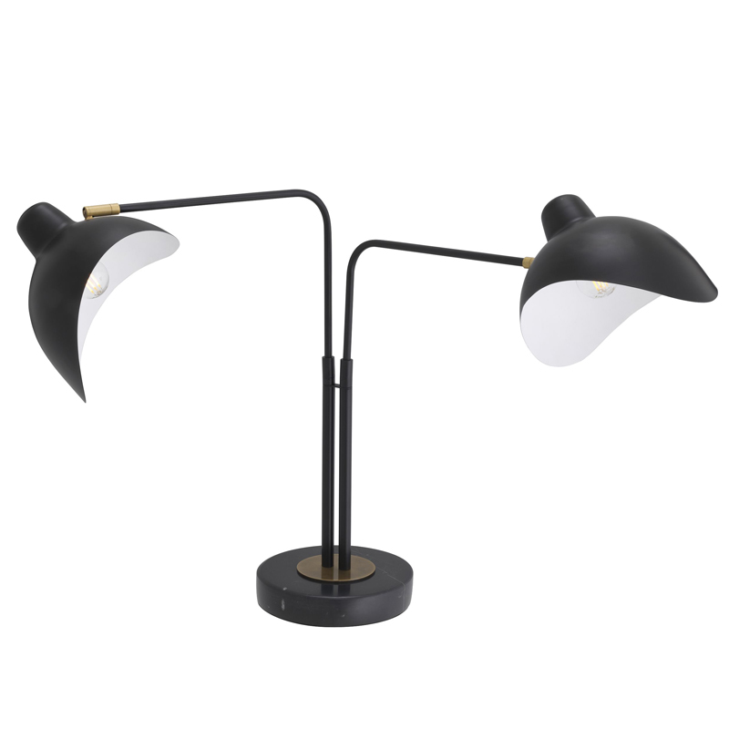 Настольная лампа Eichholtz Table Lamp Joshua Черный Черный Мрамор Nero Латунь Настольная лампа Eichholtz Table Lamp Joshua Черный Черный Мрамор Nero Латунь в Барнауле | Loft Concept