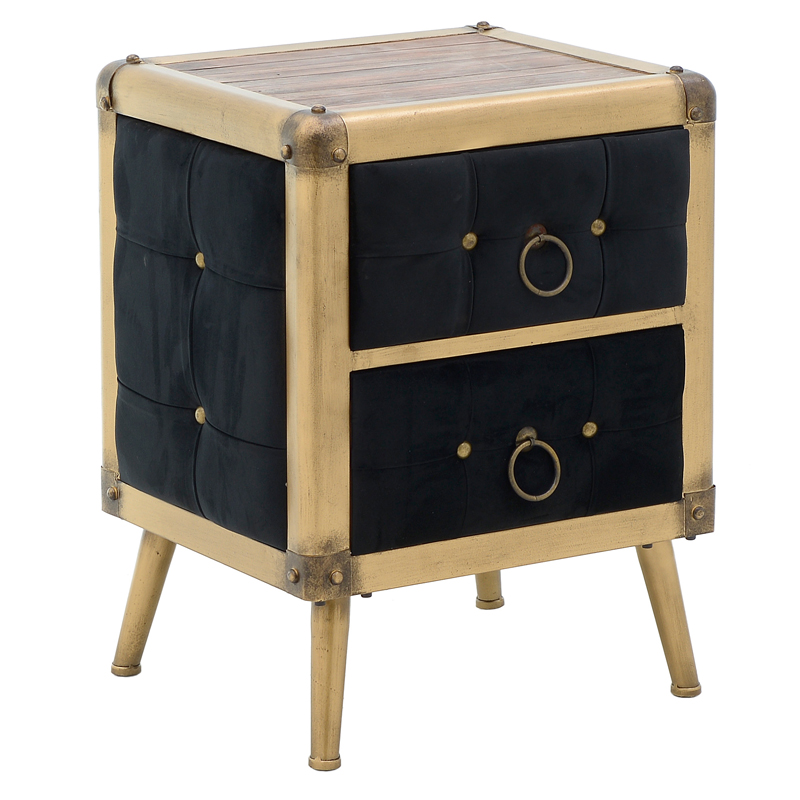 Тумба Jokum Nightstand Золотой Черный Тумба Jokum Nightstand Золотой Черный в Барнауле | Loft Concept